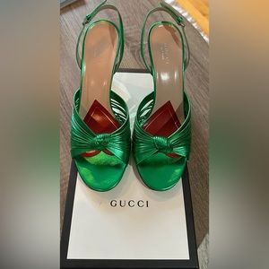 Gucci Crawford slingback in Jasmine